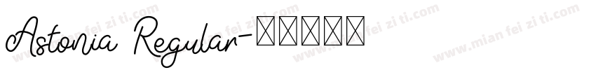 Astonia Regular字体转换